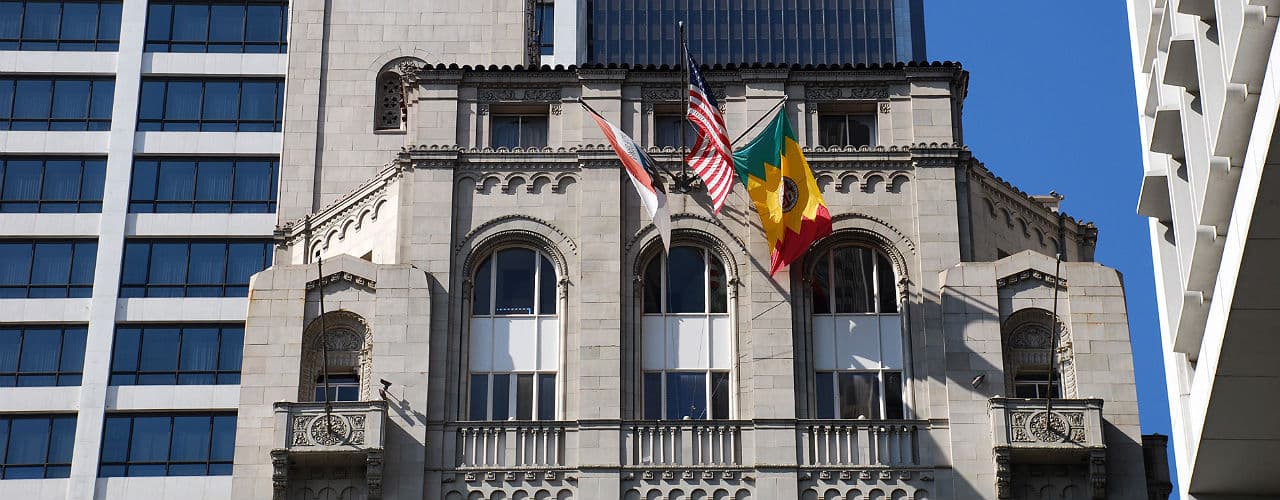 A moving truck on the road, symbolizing transition and relocation.